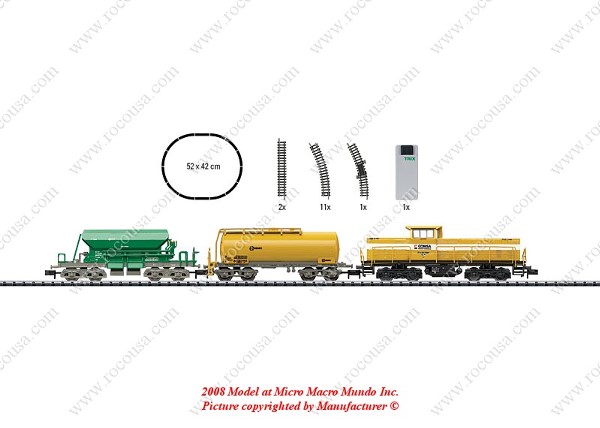 MiniTrix 11205 Spanish Construction Train Starter Set MAK-Diesellok