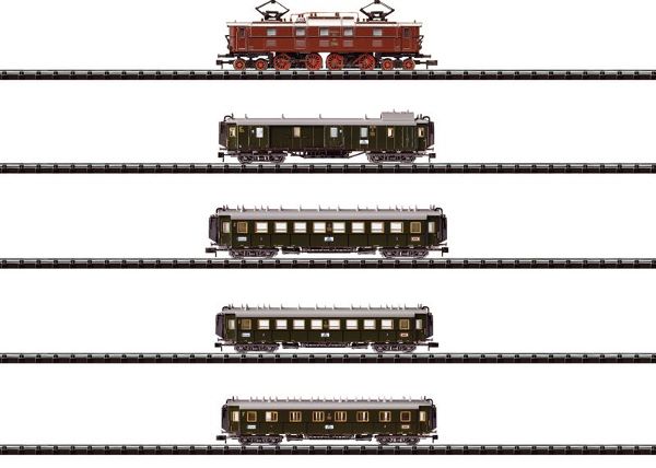MiniTrix 11605 Bavarian Express Train ca1925 Train Set EP 5 DRG