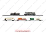 MiniTrix 15254 Display with 20 Modern Railroading Freight Cars