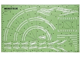 MiniTrix 66600 MiniTrix Track Planning Stencil.