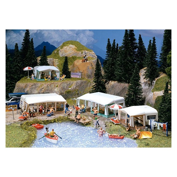 Faller 130503 Set of camping Caravans