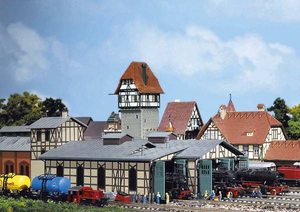 Faller 222135 Three-stall engine shed Duderstadt