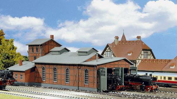 Faller 222136 Two-stall engine shed
