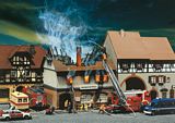 Faller 130429 Zur Sonne burnt-down restaurant