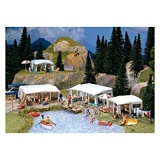 Faller 130503 Set of camping Caravans
