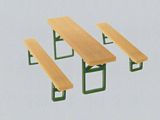Faller 272442 48 Beer benches and 24 tables