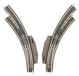 Fleischmann 9143 Left and Right Turnouts.