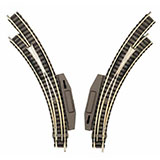 Fleischmann 9145 Left and Right Turnouts.