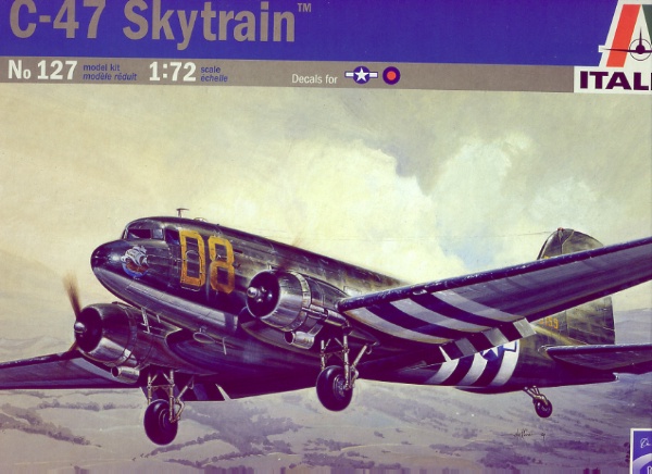 Italeri 550127 C-47 Dakota Skytrain WWII Transport Plane.