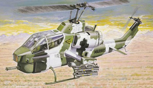 Italeri 0160 Bell AH-1 Super Cobra Whiskey Helicopter.