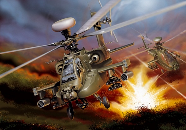 Italeri 0863 1/48 AH-64D Longbow Apache.