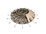 Italeri 3104 Da Vinci Multi-Cannon Gunship.