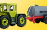 KIBRI 22234 Tractor MB Trac with liquid manure vehicle