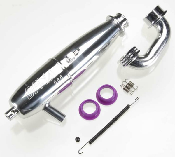 OFNA Racing 10056 Inline Pipe Polished 086