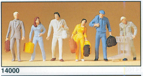 Preiser 14000 Walking Passengers