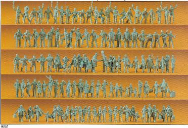 Preiser 16325 Railway personnel and Passengers