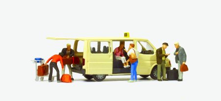 Preiser 33244 Taxi and driver