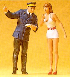 Preiser 45001 Inquiry clerk girl
