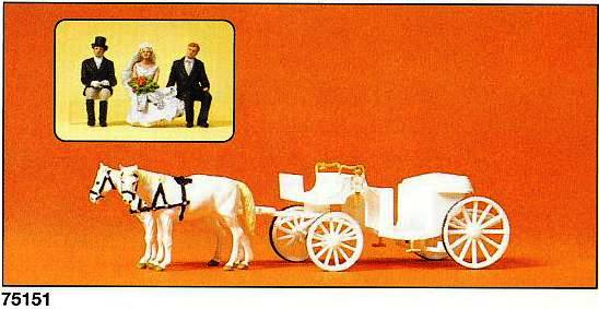 Preiser 75151 Wedding coach open