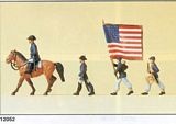 Preiser 12052 Officers ensign drummer infantry.Union States USA1861-65