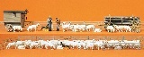 Preiser 13003 Shepherd with flock80 exclusively painted miniature figures