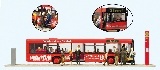 Preiser 13009 city bus Operations Neustadt with open doorssolaris UrbinoPassengers.
