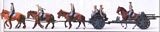 Preiser 16513 Horse drawn field howitzer 105 cm leFH 18Marching.The German Reich 1939-45