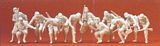 Preiser 16528 Armoured infantry riflemen getting off the tank