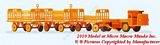 Preiser 17120 Lech vehicle w/3 trail