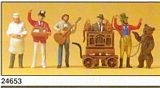 Preiser 24653 Barrelorgan musician musician salesmen bear-leader