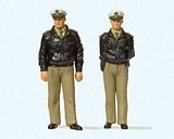 Preiser 44900 policemen standingGreen uniformFRG