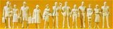 Preiser 63000 Passengers and passers-by. 12 unpainted miniature figures Kit