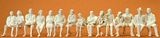 Preiser 63001 Seated Passengers15 unpainted miniature figures Kit