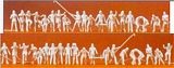 Preiser 79005 Firemen.40 unpainted miniature figures With accessories Kit.