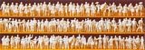 Preiser 79008 Passengerspassers-by 120 unpainted miniature figures Kit.