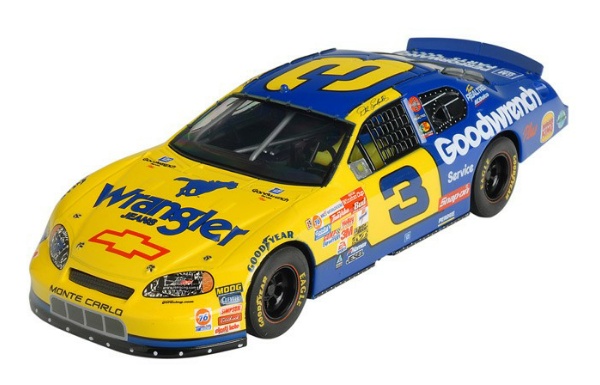 SCX Slot Cars 13650 Chevy Monte Carlo Earnhardt No 3 2008 Wrangler.