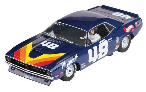 SCX Slot Cars 14000 Plymouth Barracuda No 48 Digital Car.