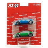 SCX Slot Cars 31050 Compact Tuning Cars Red/Green