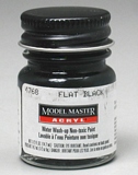Testors 4768 Flat Black FS37038 1/2 oz.