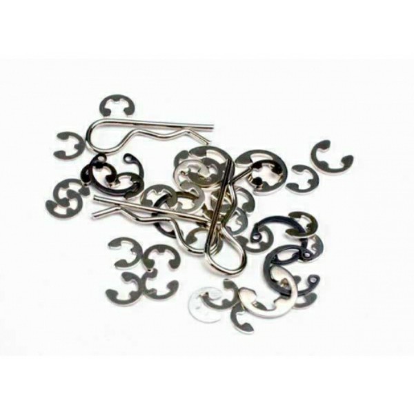 Traxxas 1633 E-Clips/C-Clips/R Pins.