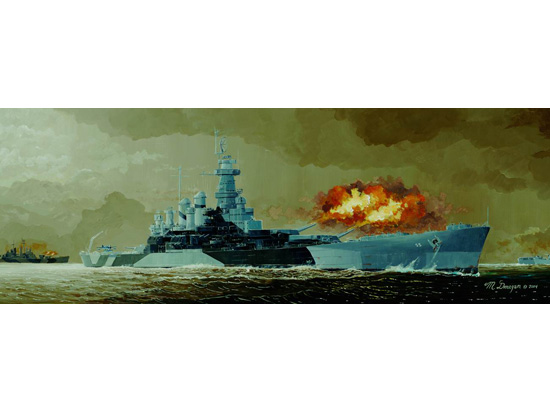 Trumpeter 05303 1/350 Uss BB-55 North Carolina Battleship.