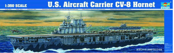 Trumpeter 05601 1/350 U.S.SCV-8 Hornet Aircraft Carrier.