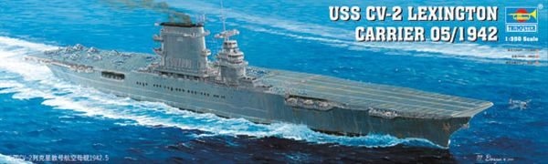 Trumpeter 05608 1/350 Uss Lexington Aircraft Carrier CV-2 1942