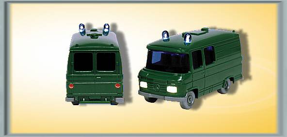 Viessmann 2041 Mercedes Benz Police Van w/Lights.