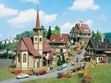 Vollmer 7734 Church and Timber Framed Houses
