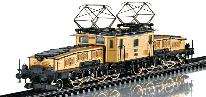 New Marklin Gold Crocodile Locomotive 24 Karats