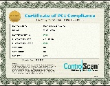 check our PCI compliance certificate to assure you have the maximum security available for your credit card data.